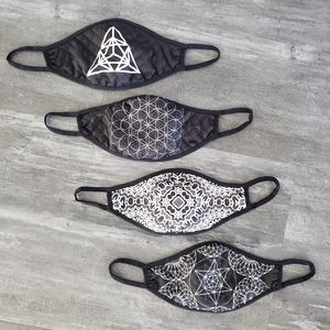 Black Contrado Custom Face Mask 4PK Bundle